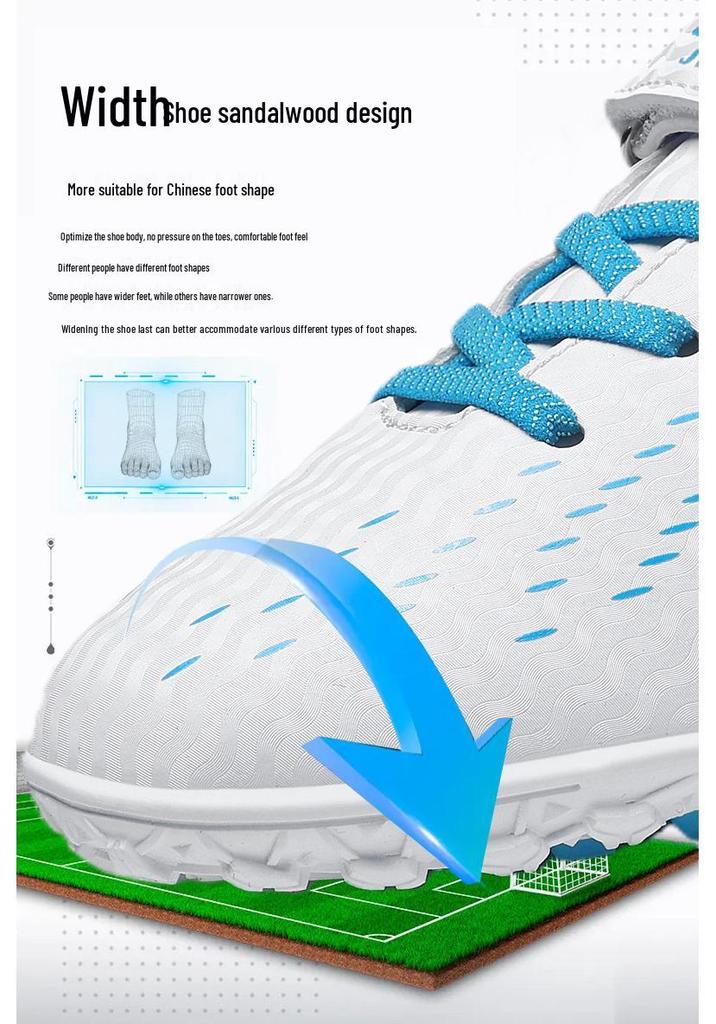 Chaussures de Football Cross New Falcon pour Enfants à Velcro, Crampons Longs Homme, Entraînement Femme, Compétition Pro Jeunesse