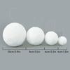 4-10cm Bola de Natal Branca Enfeite Pendente para Árvore de Natal Bolas Redondas de Espuma Artesanato DIY Decoração de Natal para Casa Ano Novo