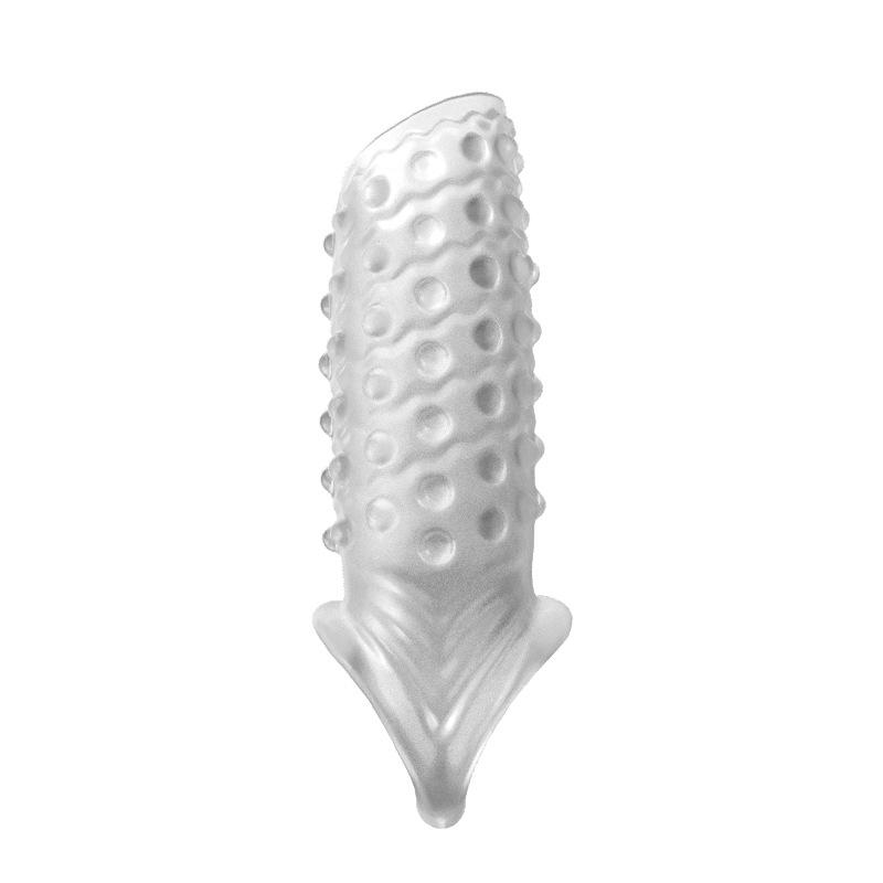 Long Time Spray Penis Erection Sex Toy Cock Sleeves Condom Reusable Silicone Penis Sleeve for Men