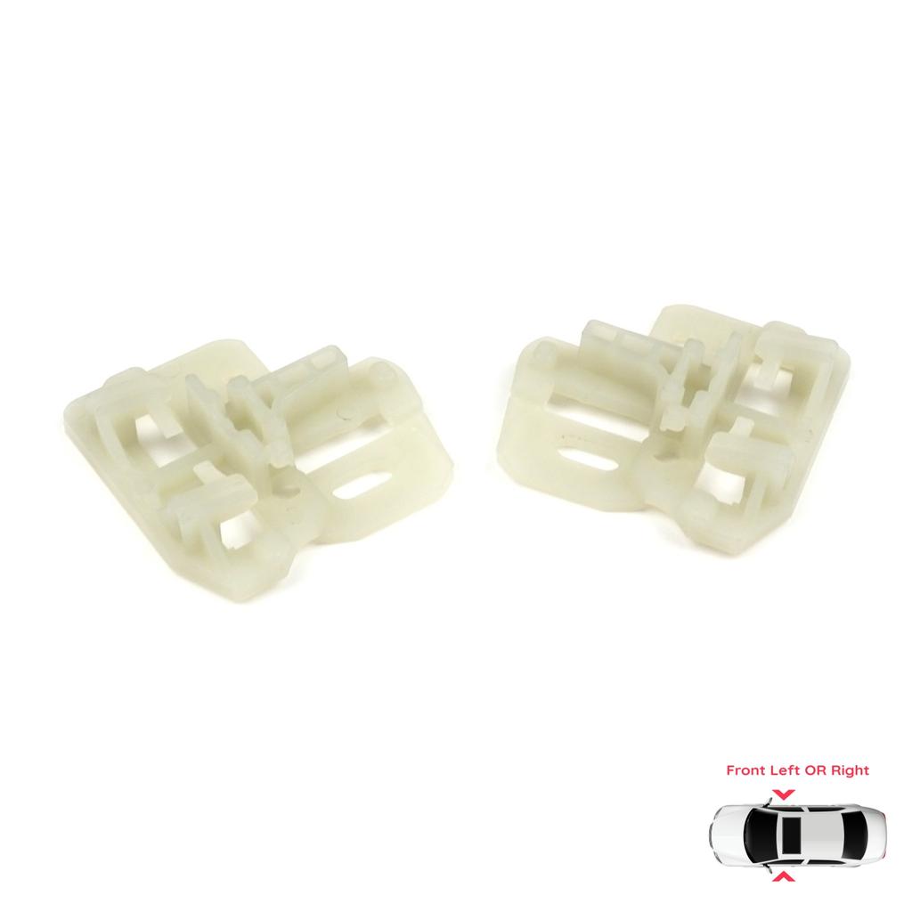 EWR211+EWR212 Power Window Regulator Repair Clips Front Left or Right Door for BMW X5 E53 2000-2006 51338254911 51338254912