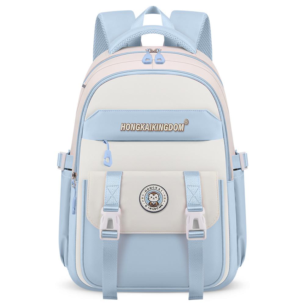 New schoolbag Ultra-light burden reduction, primary and secondary school student schoolbag, men's and women's large-capacity backpack backpack