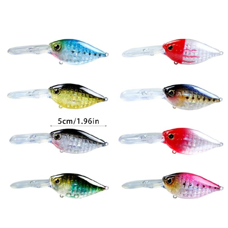 Kleiner Crankbait Wobbler Langsam Sinkend Künstliche Hartköder Topwater Crank Wobbler Kunststoff Angelköder Langlebig