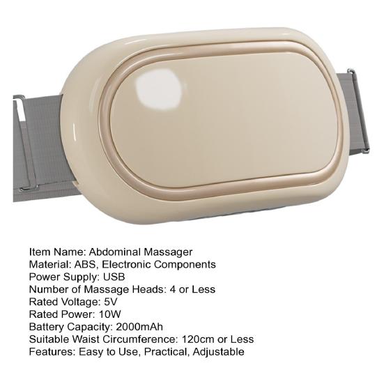 Abdominal Massager Wireless Electric Slimming Belt Adjustable 6 Vibration Massage