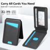 For Samsung Galaxy S24+ Case Compatible with MagSafe Detachable Card Holder Kickstand Leather Phone Back Cover