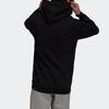 Adidas Originals Tref Rhinest Hd Embellished Logo Solid Color Sports Hoodie Men Black GN3648