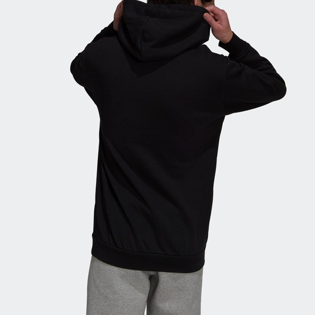 Adidas Originals Tref Rhinest Hd Embellished Logo Solid Color Sports Hoodie Men Black GN3648