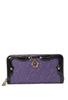 Serpent Round Zipper Long Wallet with Bill Compartments and Card Large 316111 Purple Wallet, Women's Slots, Capacity,