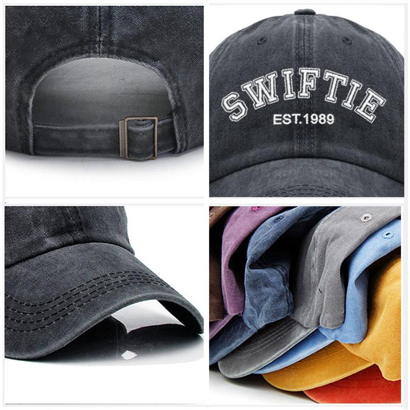 Swiftie 1989 Embroidery Baseball Cap For Men Women Unisex Washed Cotton Dad Hat Sun Hat Gift Fans Outdoor Sports Dropshipping
