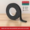 Black Felt Furniture Pads, Thick Non-Slip & Soundproofing, Cut-to-Size for Chair/Table Legs, Protects Floors