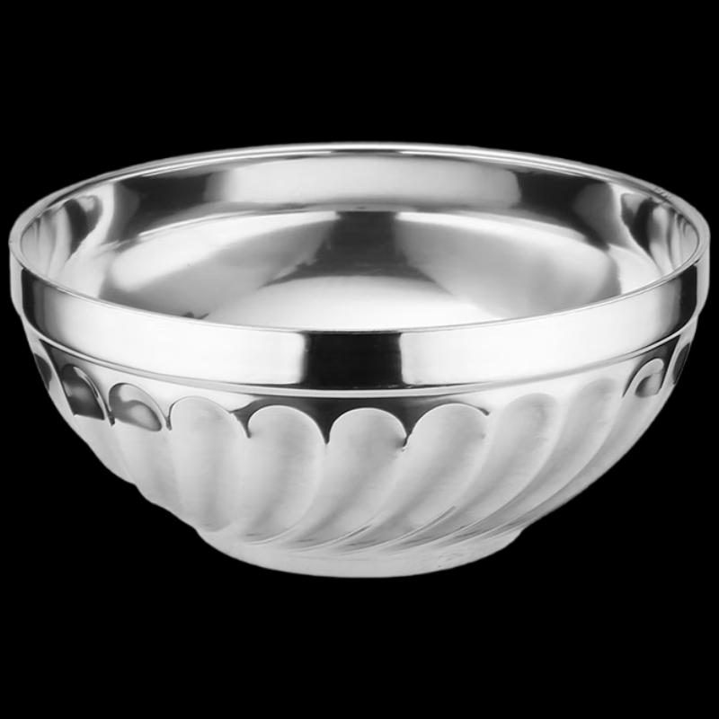 Yici Shiguang 304 Stainless Steel Double-Layer Insulated Soup Bowl