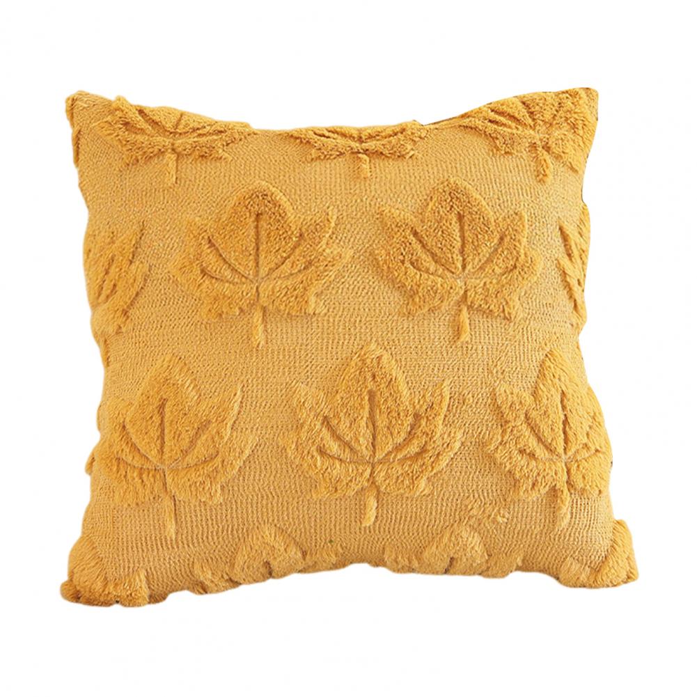 Kissenbezug aus Kunstfell Gemütlicher Herbst-Kissenbezug mit 3D-Kunst Plüsch-Kunstfell Bauernhaus Böhmischer Stil Kissenbezug Dekorativ