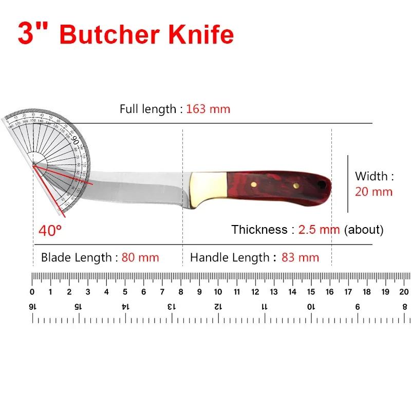 Slicing Meat Fruit Fish Knife Utility Knife Chef Cleaver Meat Chop Vegetable Kitchen Knives Hand Forge Boning Butcher Knife Tool