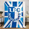 1.FC Magdeburg Buntes Logo für alle Jahreszeiten Decke Mittagspause Überwurf Geschenk