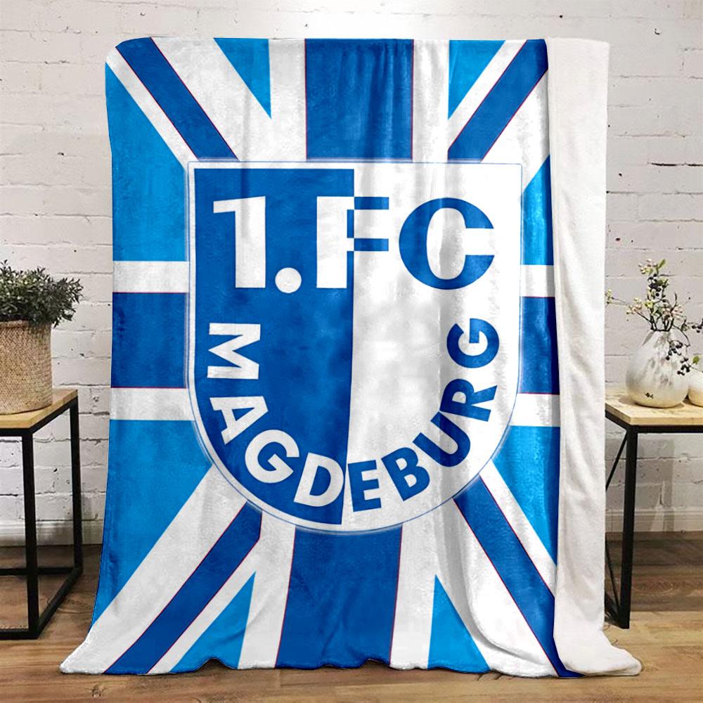 1.FC Magdeburg Buntes Logo für alle Jahreszeiten Decke Mittagspause Überwurf Geschenk