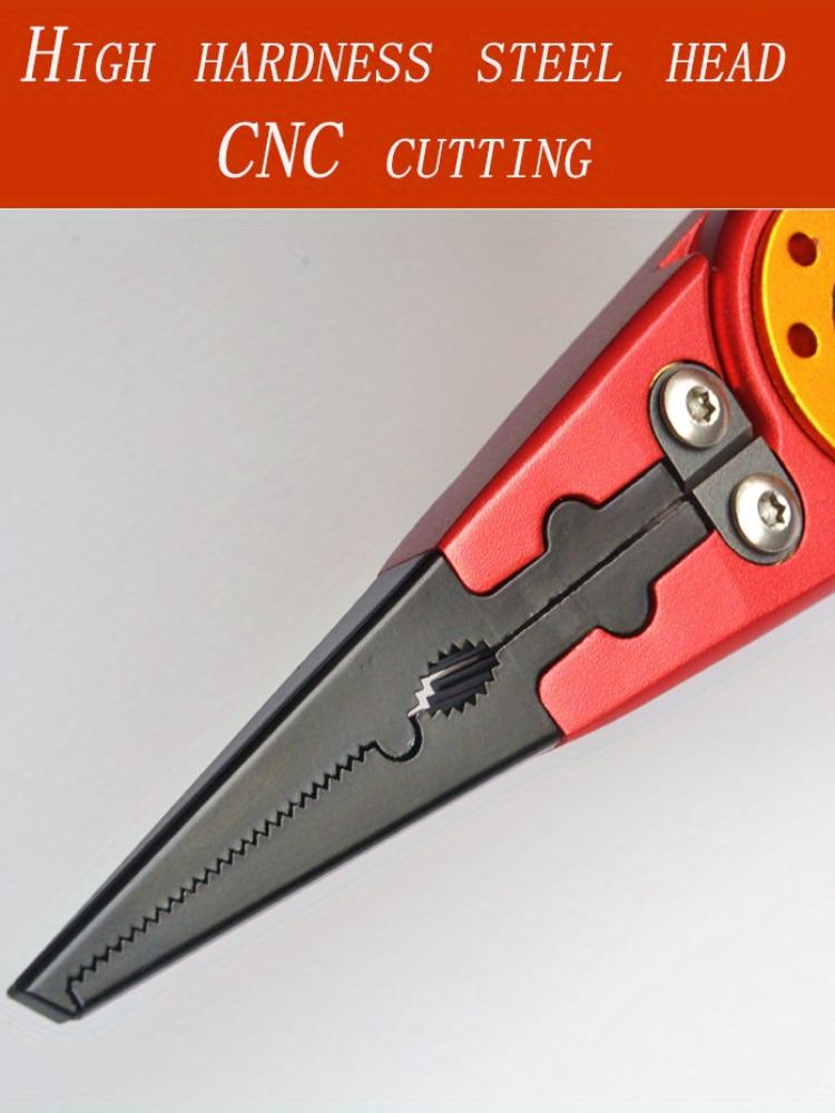 Multifunctional Fishing Pliers Aluminum Alloy Fishing Scissors Line Cutting Machine Fish Control Tool Portable Easy Storage Pliers Sleeve