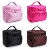 Fashionable Striped Women's Waterproof Cosmetic Bag With High Capacity