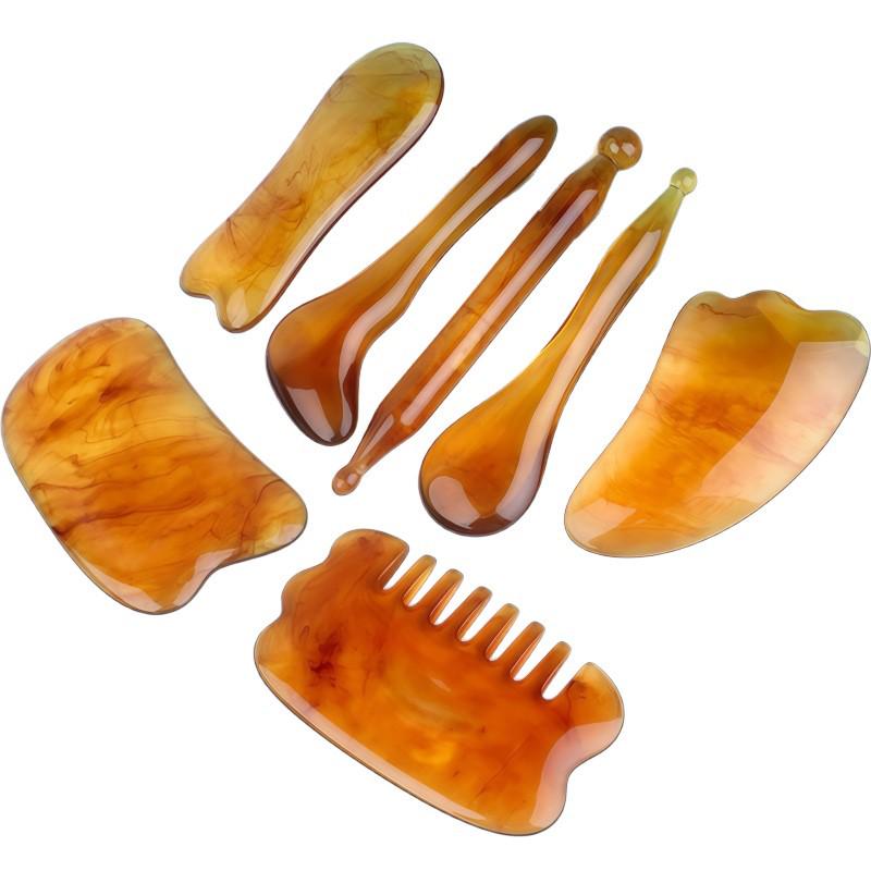 Facial Meridian Lifting Brush & Foot Acupoint Acupressure Pen Gua Sha Massager