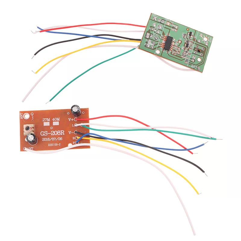1Set Circuit Board 40M 4CH PCB Receives Controller Module For RC Car Accessories DIY RC Airplane Remote Control Toy