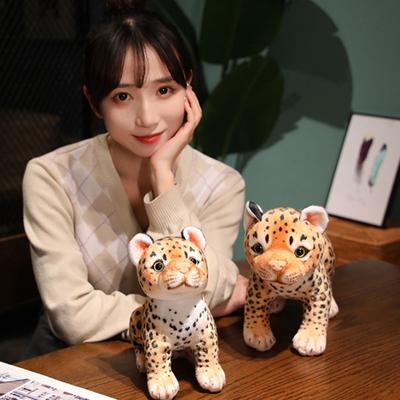 Simulation Animal Pillow Wild Cotton Stuffed Animal Ornament PP Animal Doll Pillow Children Plush Toy