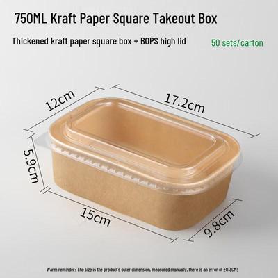 Disposable Rectangular Bagasse Food Container