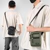 Men's Casual Nylon Crossbody Bag - Large Capacity Square Design with Phone and Coin Pockets