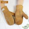 Winter Warm Sheepskin Fur Mittens Men's Thickened Windproof and Cold-Proof Wool Lining Plus Fertilizer Increase Leather Gloves