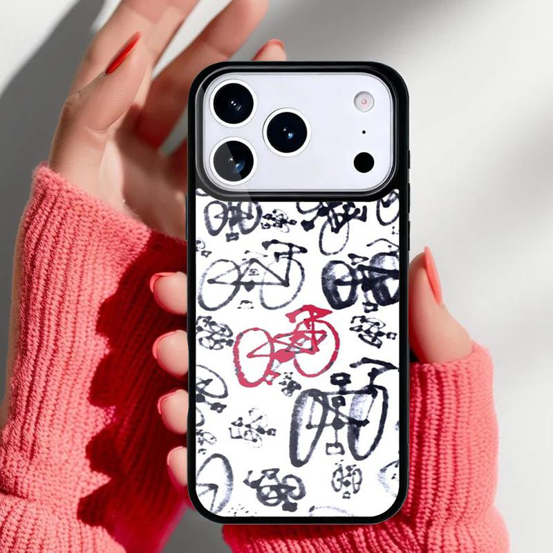 Fahrrad Handyhülle für iPhone 17 16 15 14 13 Pro Max Rückseite für 12 11 Pro Hülle