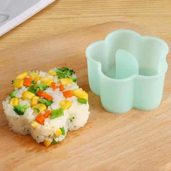 1 Set DIY Japanische Kinder Reisbällchenform Lebensmittelqualität Presse Design Niedliche Bärenblüte Herzförmige Sushi-Form Küchenzubehör