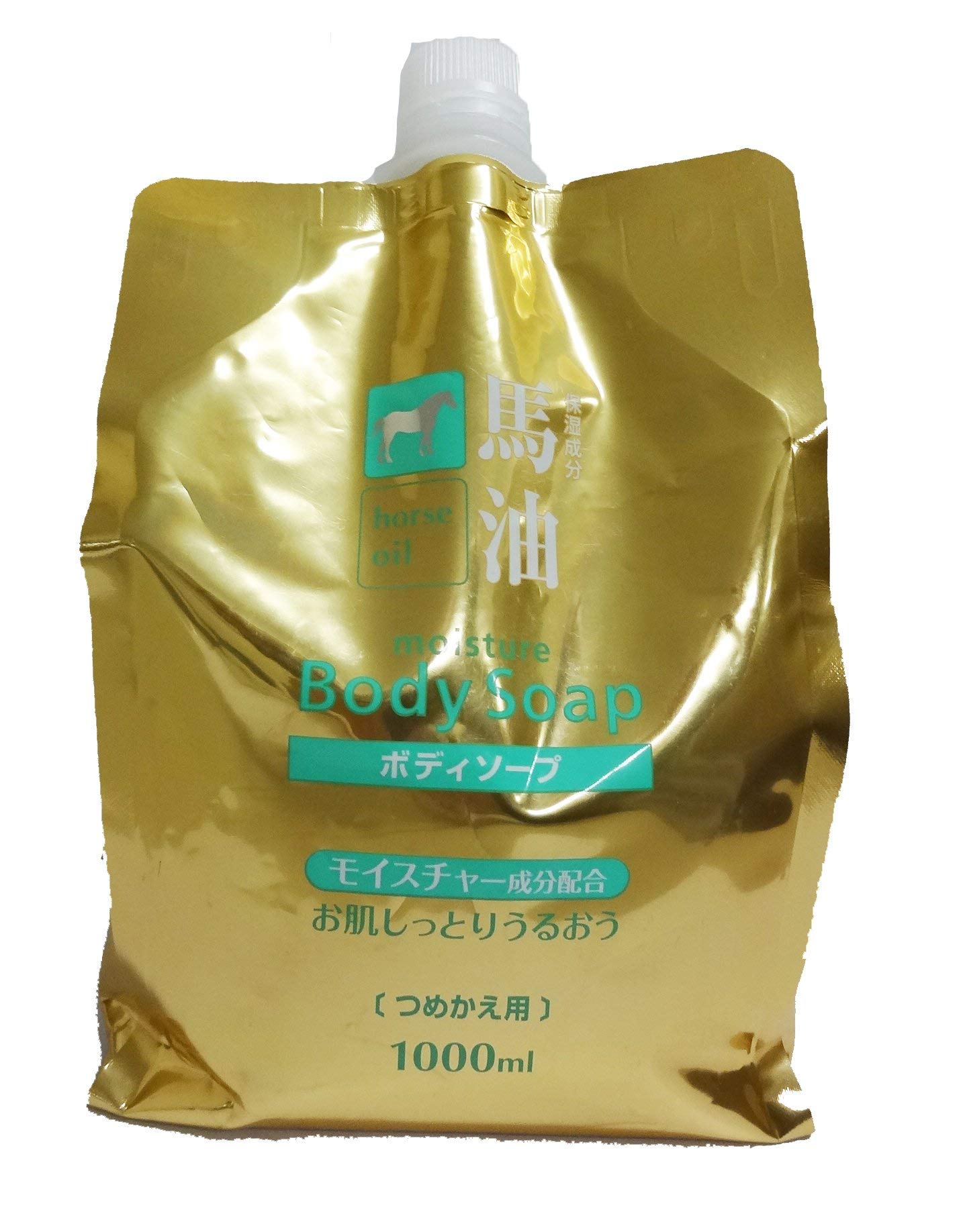 

Kumano Yushi Horse Oil Body Soap Refill 1000ml x 4 pieces [Bulk Purchase]