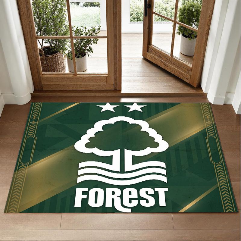 Nottingham Forest Design Kristall-Samt-Teppich Weich Dekorative Matte für Schlafzimmer Eingang