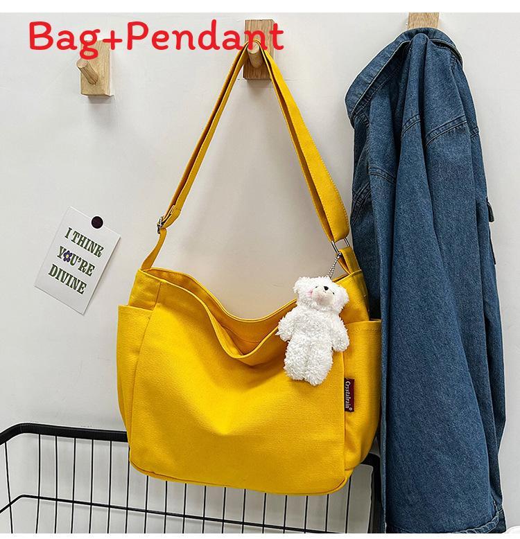 Urban Style Canvas Bag For Women With Zipper Closure And Phone Pocket For Casual Daily Use