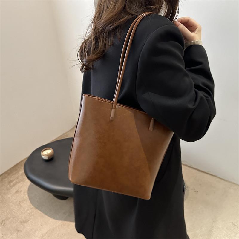 Elegant Everyday Tote Bag For Women In Fashionable Colors Black Brown And Coffee With Unique Design