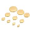 10 pièces Acier Inoxydable 6-30mm Base Cabochon Camée Couleur Dorée Plateau Rond Vide pour Collier Bracelet Fabrication de Bijoux Apprêts DIY