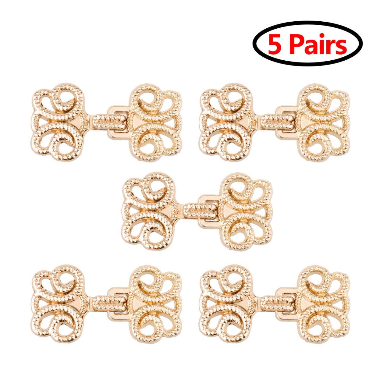 

5 пар накидки с вихревыми цветами или застежек для плаща, пришейте крючки и зажимы для кардигана с проушинами