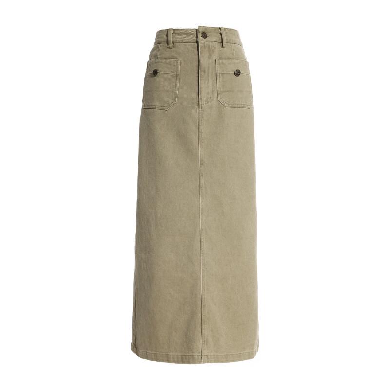 Women's Versatile Commuter Mid-length Straight Skirt
