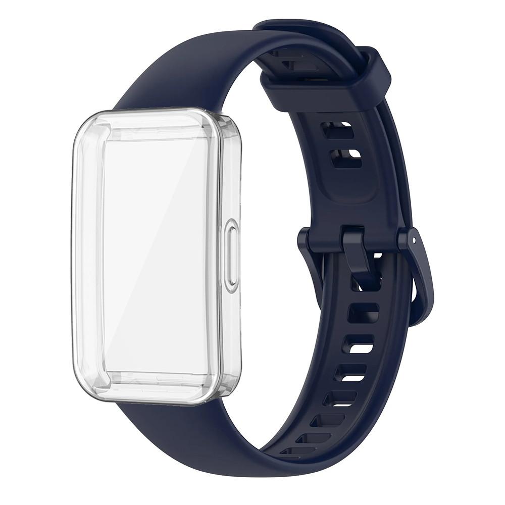 Band For Huawei Band 10 9 8 Strap Accessories Replacement Sport Bracelet Correa Huawei Band 10 9 8 Soft Case+Silicone Wristband