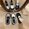 Fashion 2025Platform Single Shoes Women's Fashion Autumn New Round Toe Shallow Mouth Butterfly One Strap Jane Shoes