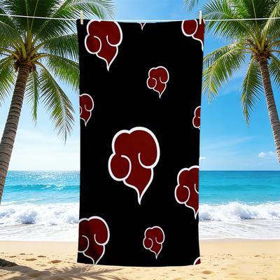 1Pc Cloudy Beach Towel, Quick Dry, Multi-Use for Beach Pool Gym Yoga Home Travel, Christmas, Halloween, Xmas Gift M92857