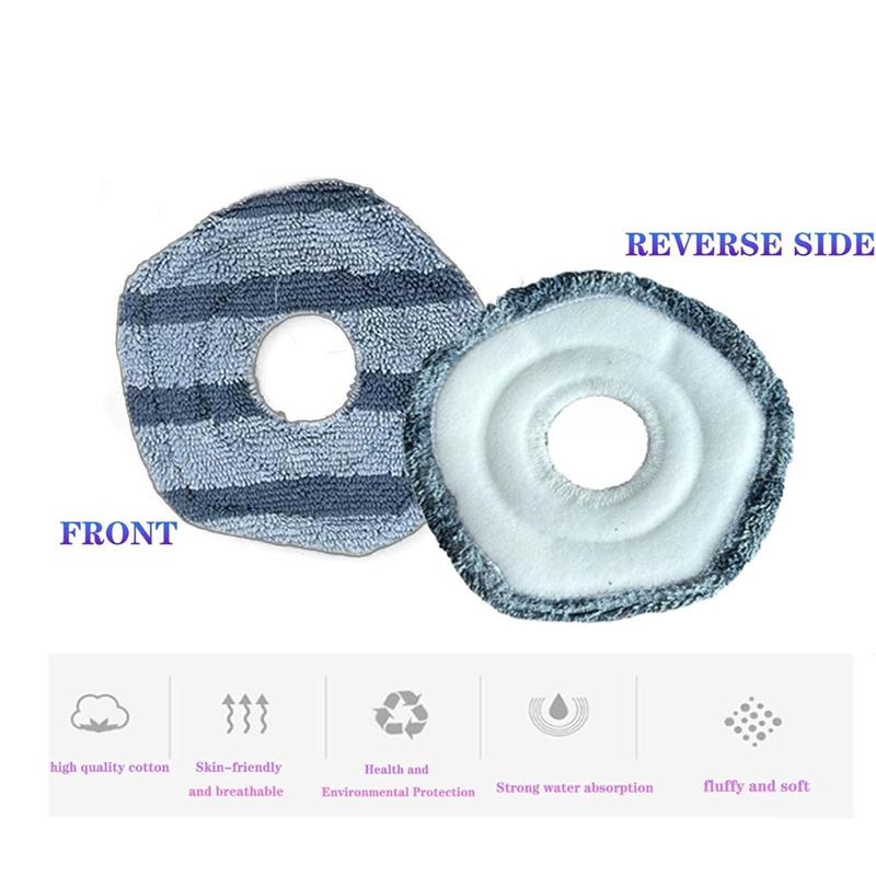 Good-Replaceable And Washable 4-Pack Vacuum Mopping Pads Compatible For Eufy X10 Pro Omni Robot Vacuums, Removable Parts