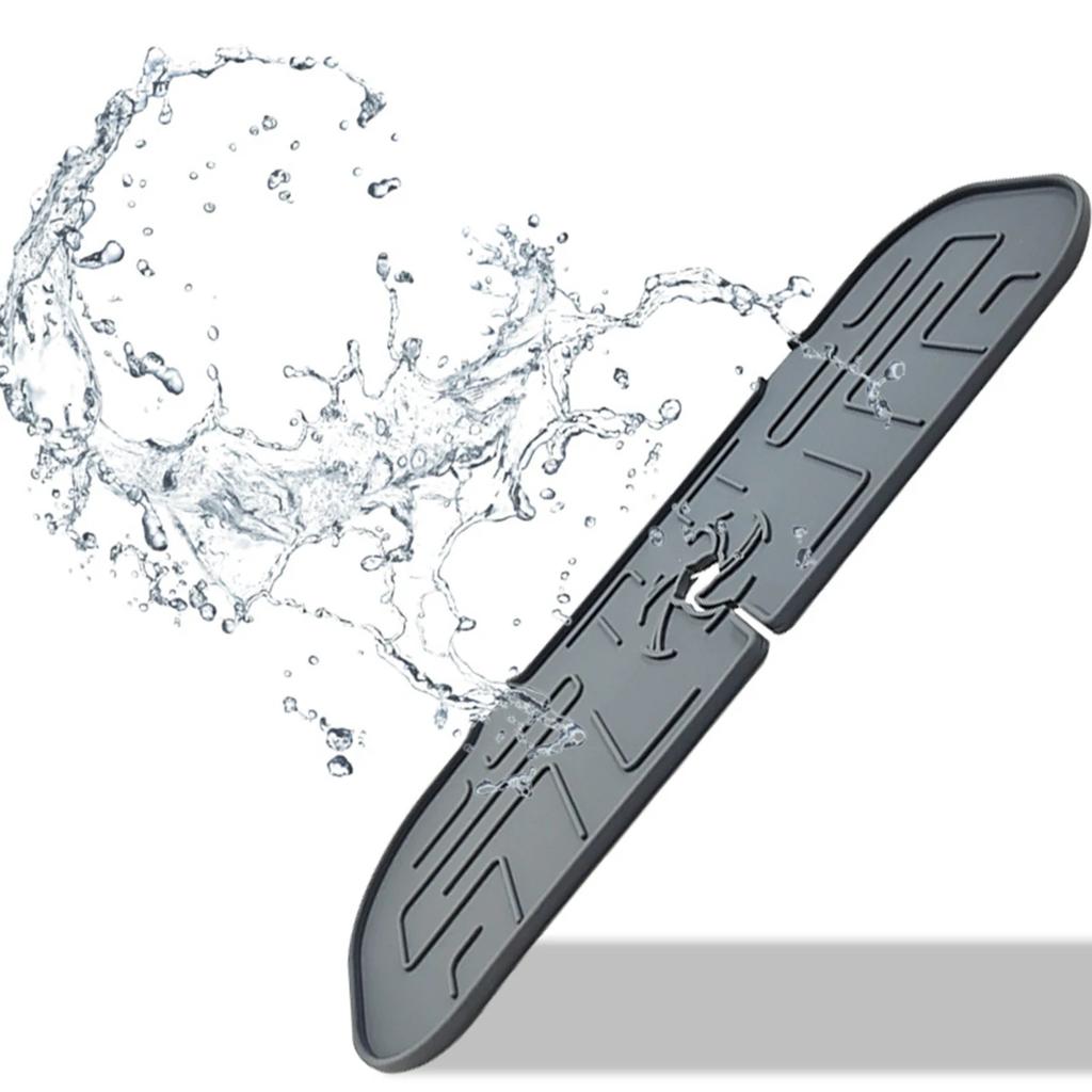 1pc-Silica gel faucet splash-proof silica gel pad drain mat faucet filter mat kitchen bathroom sink mat