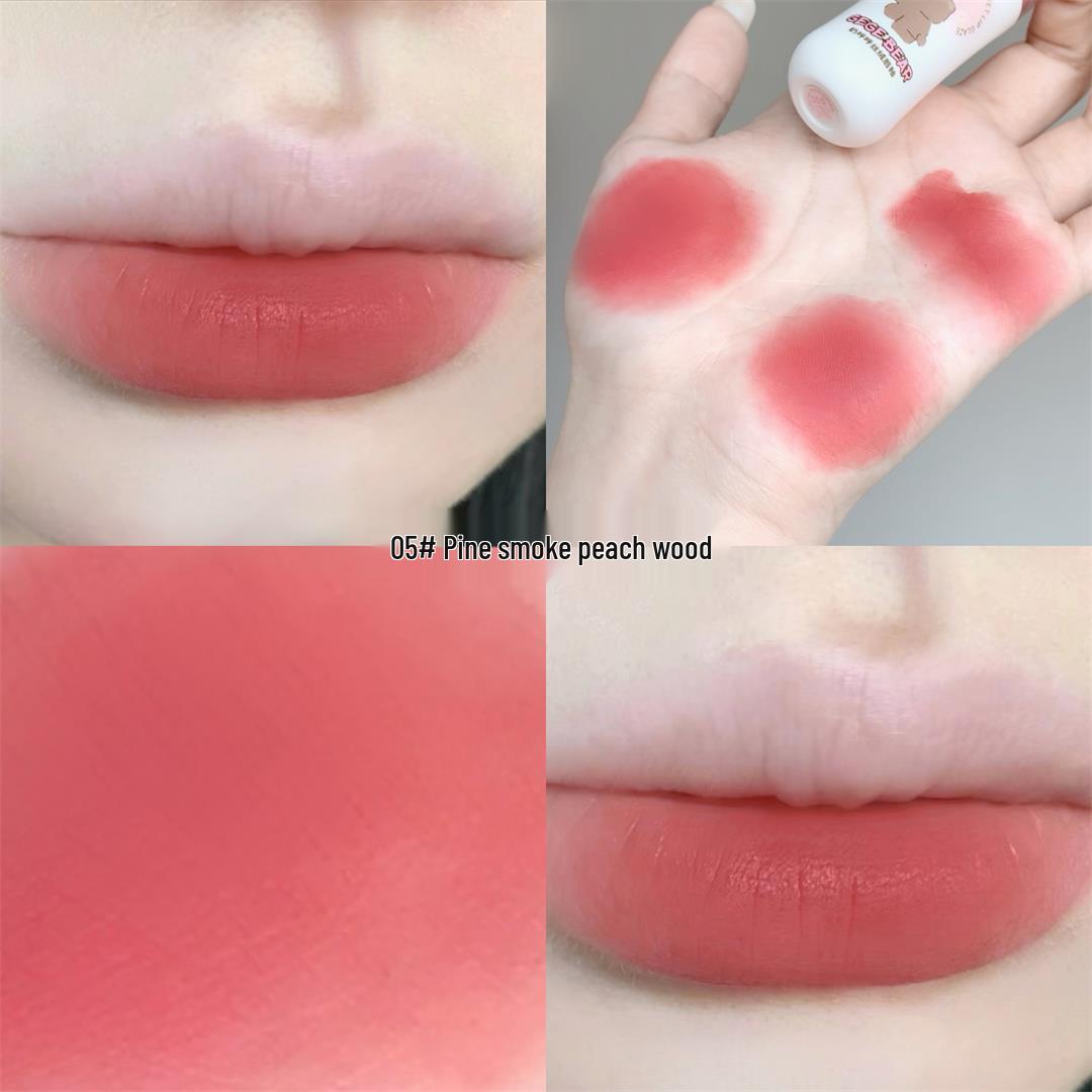 Бархатный матовый блеск для губ Gege Bear - Отбеливающая помада для студенческой вечеринки