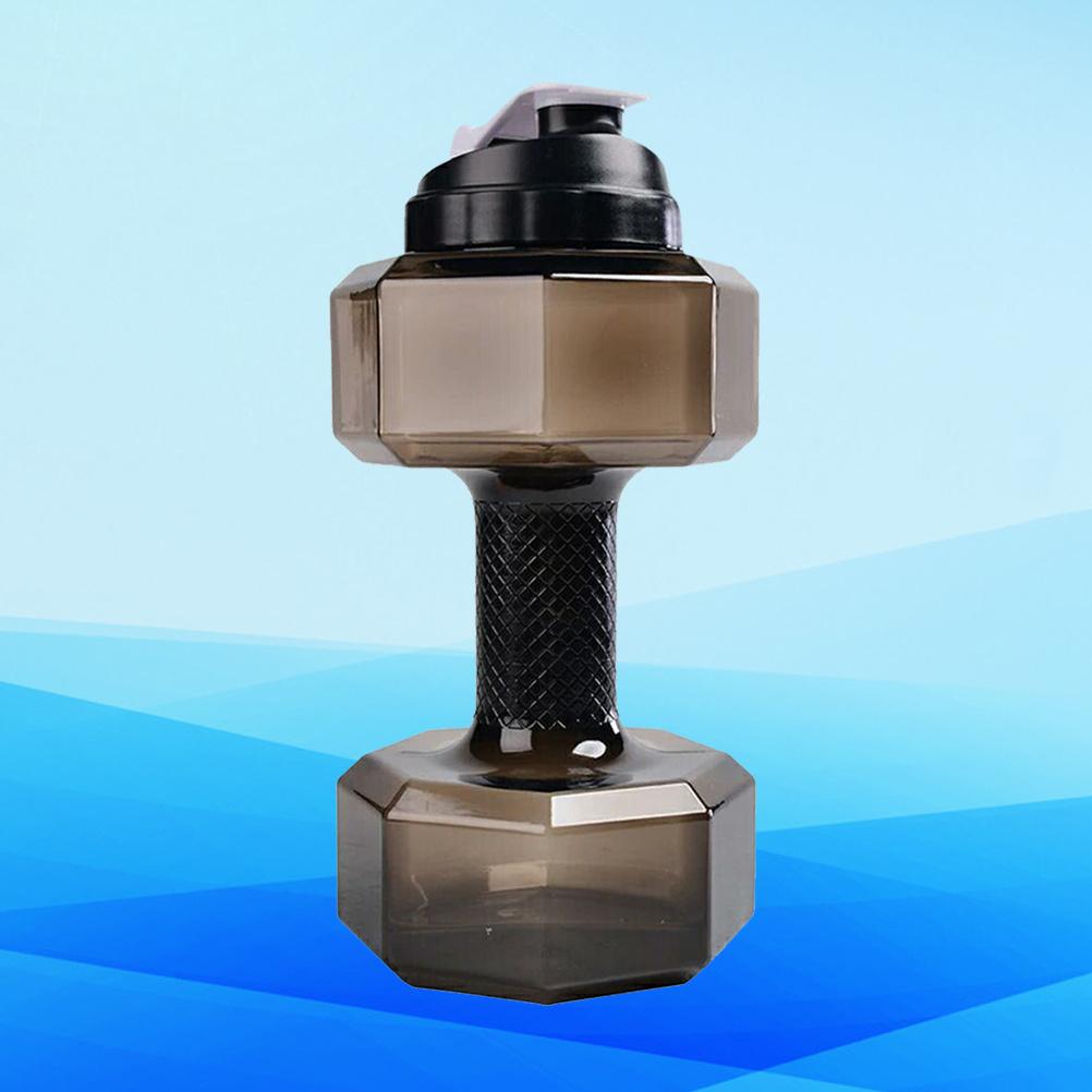 1Pcs Fitness Dumbbell Water Bottle Large Capacity Weightlifting Dumbbell Cup Stylish Sports Water Kettle Durable Eco-Friendly