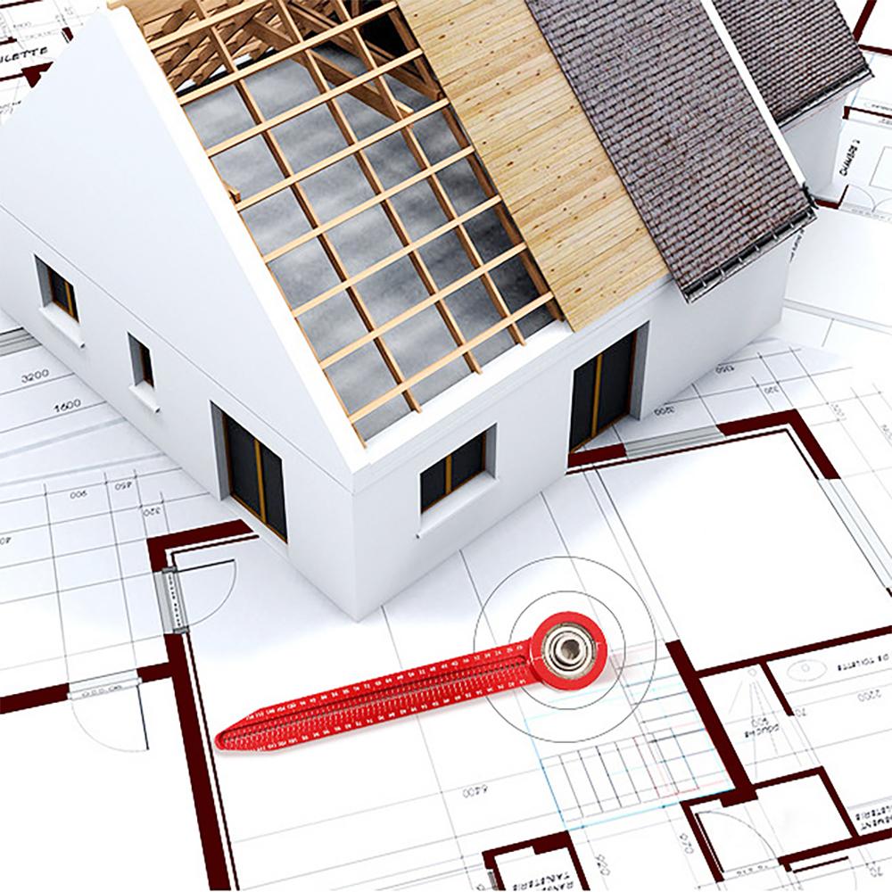 360° Adjustable Circular Drawing Compass for Professional Carpenter Marking Measurement Tools Precision Woodworking Scribe Gauge