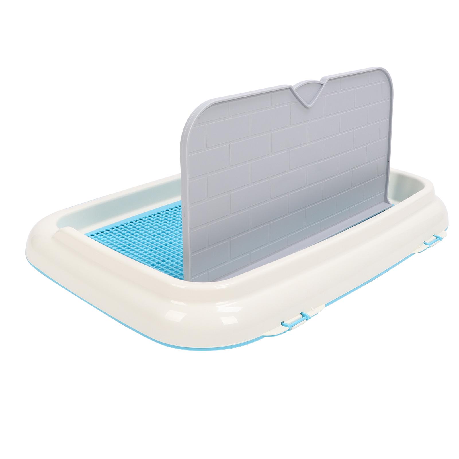 

Dog Potty Tray Indoor Puppy Pee Pad Holder Pet Potty with Wall Cover for Small and Medium Size Dogs
