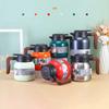 Large Capacity Insulated Thermos Coffee Pot Kettle Tea Jug Temperature Display Vacuum Flask Stainless Steel Thermal Water Bottle