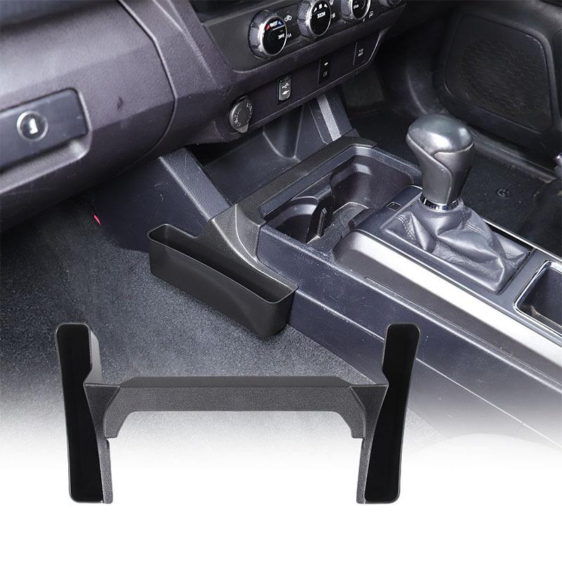 For Toyota Tacoma 2016- Center Console Side Storage Box Multi-Function Mobile Phone Tray Car Interior Accessories