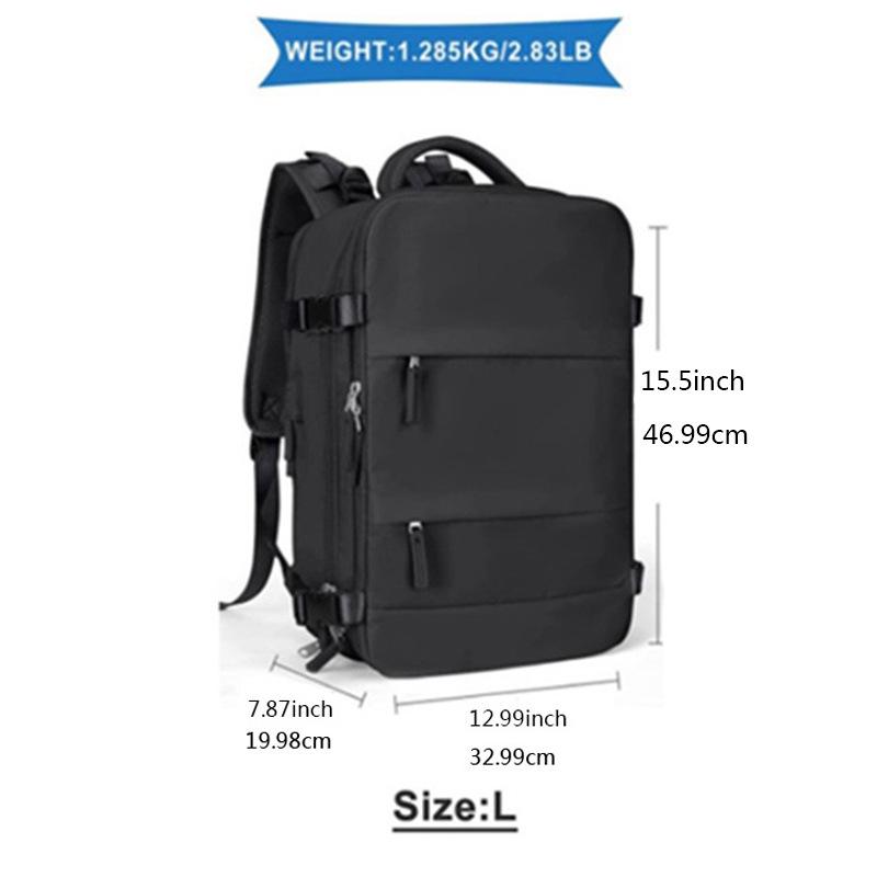 Unisex Travel Backpack: Airline-Approved, Flight-Ready, Waterproof Carry-On