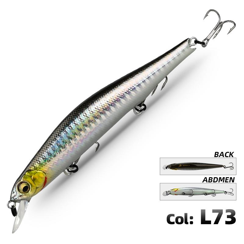 MEREDITH ORBIT-110SP Magnetic Minnow 110mm 16.5g Suspending Treble Hooks Pike Bass ORBIT-110SP