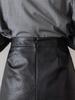 2023 Herbst/Winter Damen High-Waist Schlanker A-Linien-Rock aus PU-Leder - Stilvolles Koreanisches Hip-Design