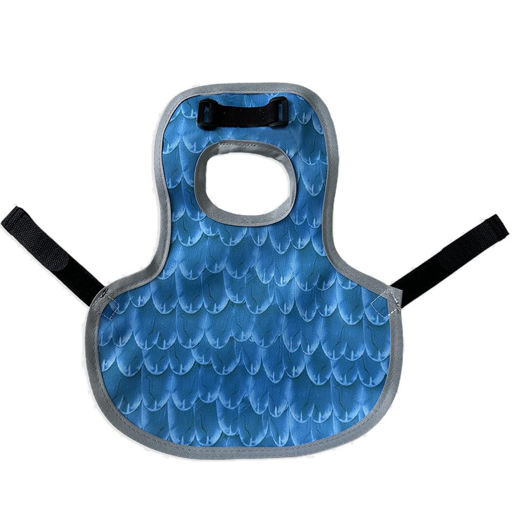 Chicken duck goose waterproof chicken saddle apron pet protective clothing chicken duck warm vest chicken vest (blue,2PC) синий